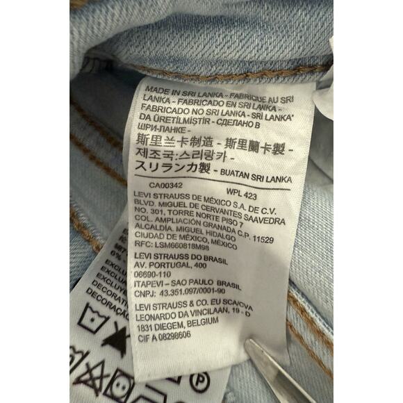 Vintage Levi’s Wicked Violence Light Blue Jeans With Handwritten Artwork Size 27 - Picture 7 of 11